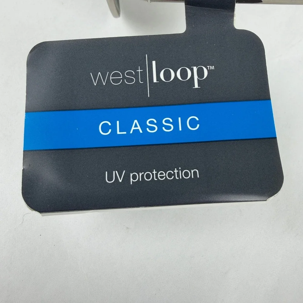 West‎ Loop Classic Aviator Sunglasses Gunmetal Metal Frame UV Protection NEW